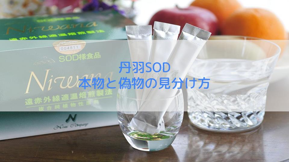 丹羽sodの本物と偽物の見極め方を正規代理店店長が解説